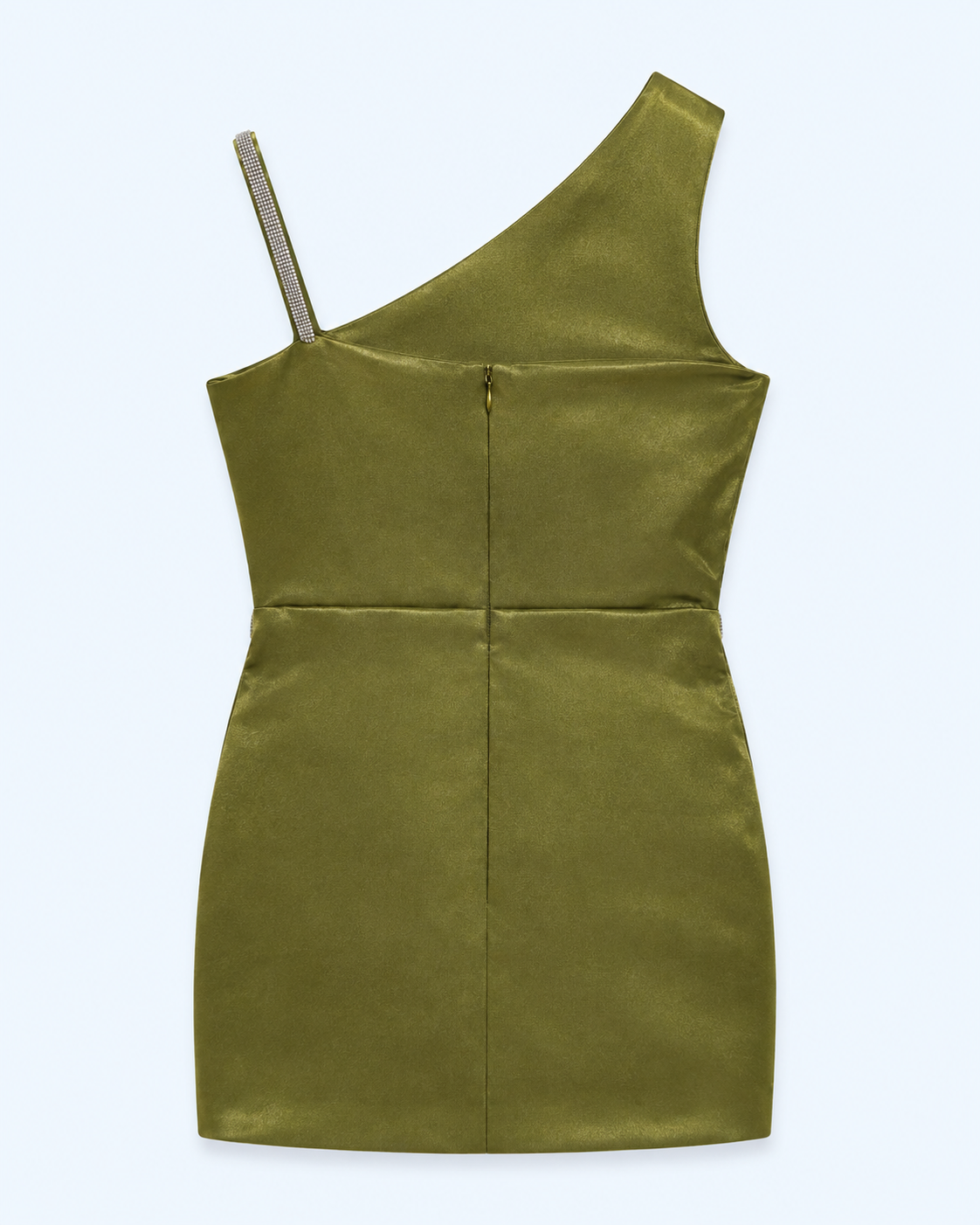 Olive Luxe Rosette One-Shoulder Party Dress for Girls