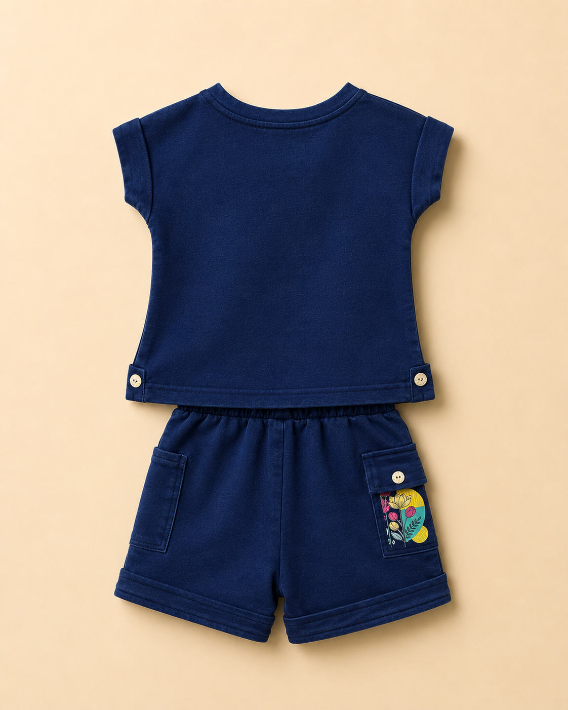 Soft Denim Shorts and Top Co-ord set -Diana7896