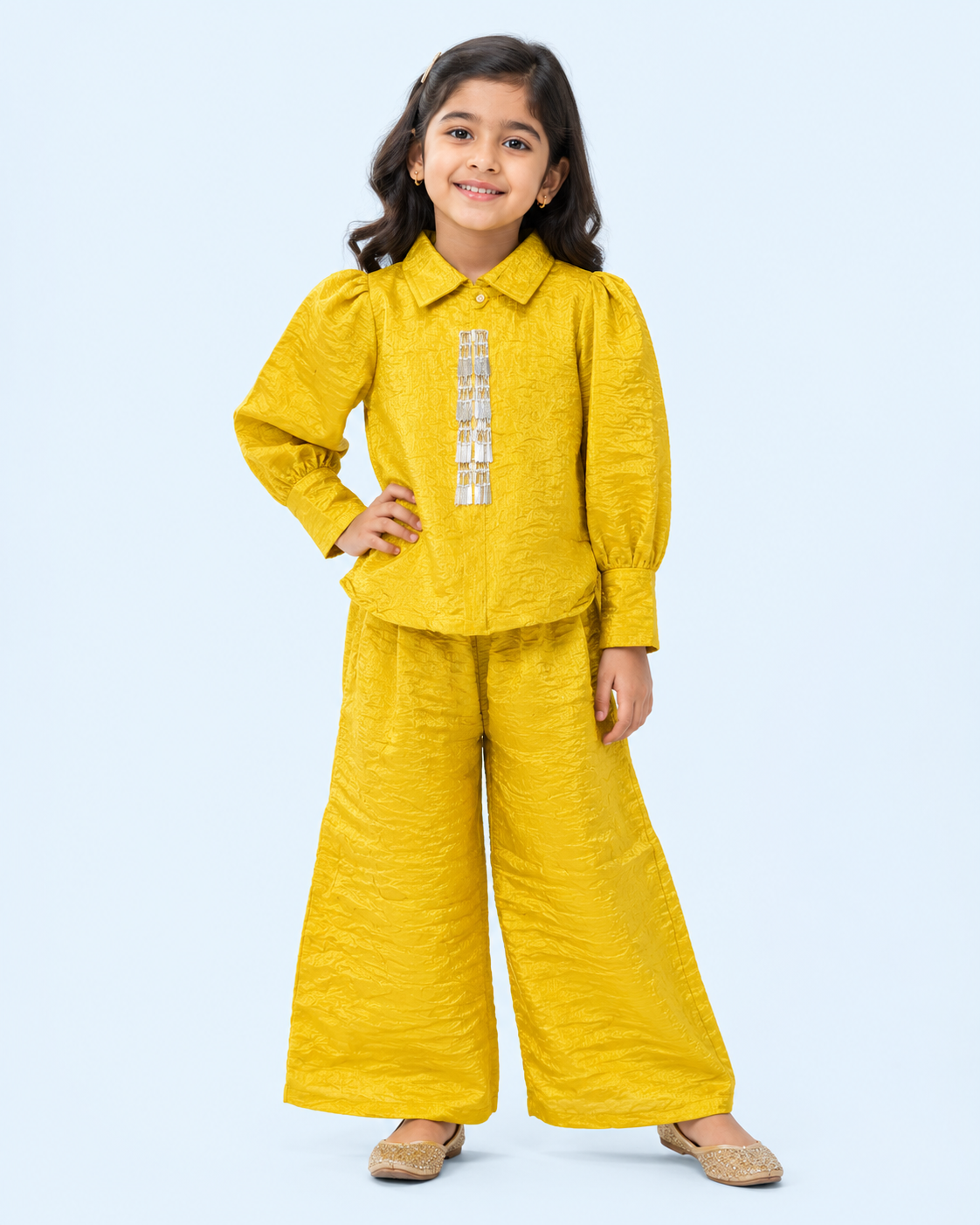 Girls full pant co-ord set Tulip g114
