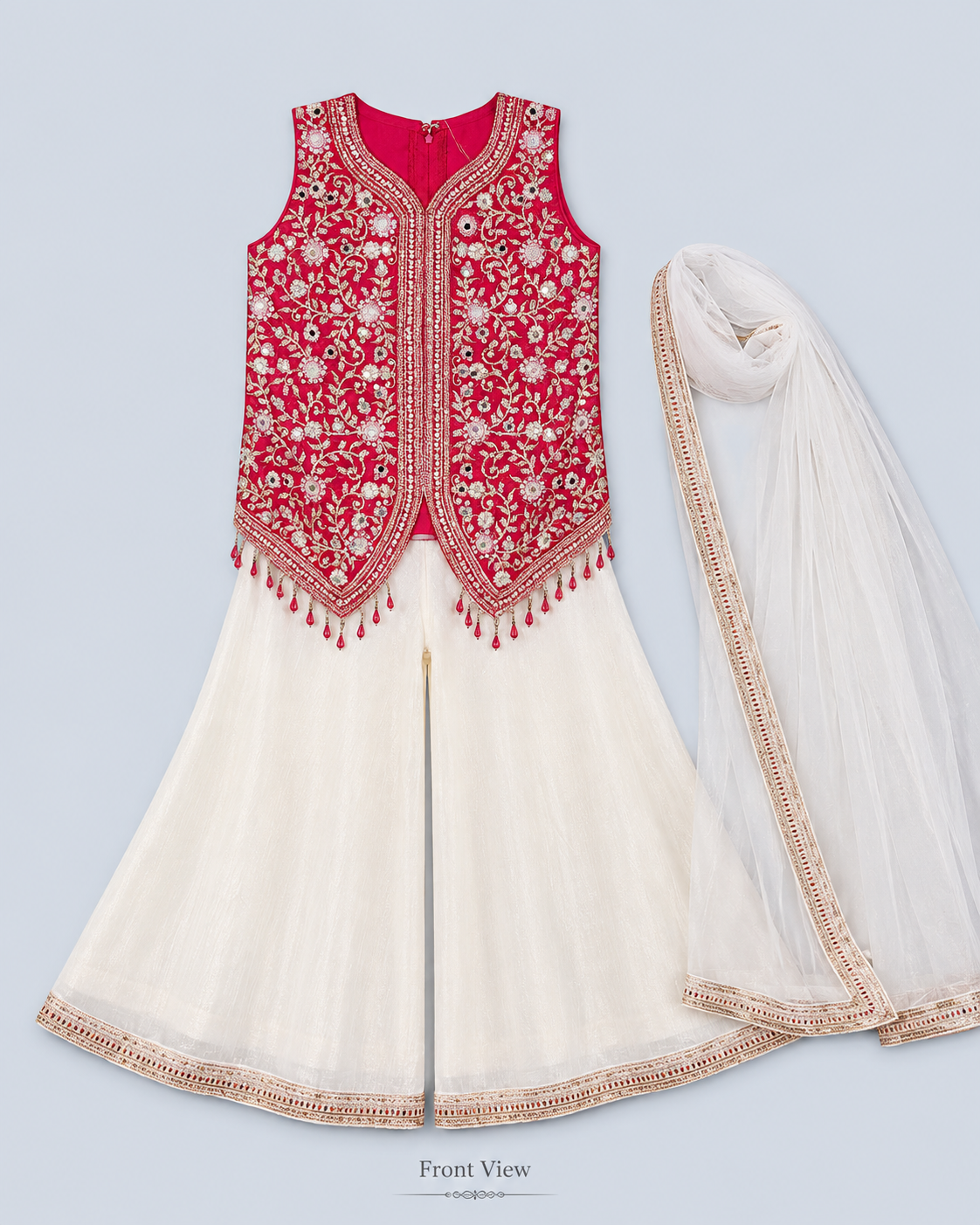 girls ethnic palazzo suit set Tulip 3890