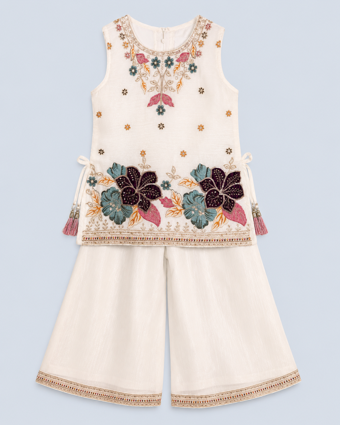 girls ethnic palazzo suit set Tulip 3870