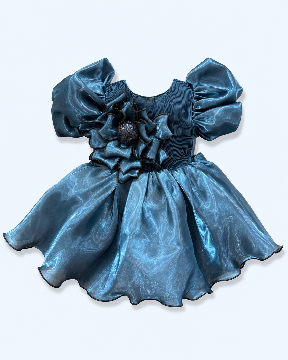 Midnight Aqua Girls Occasion Dress