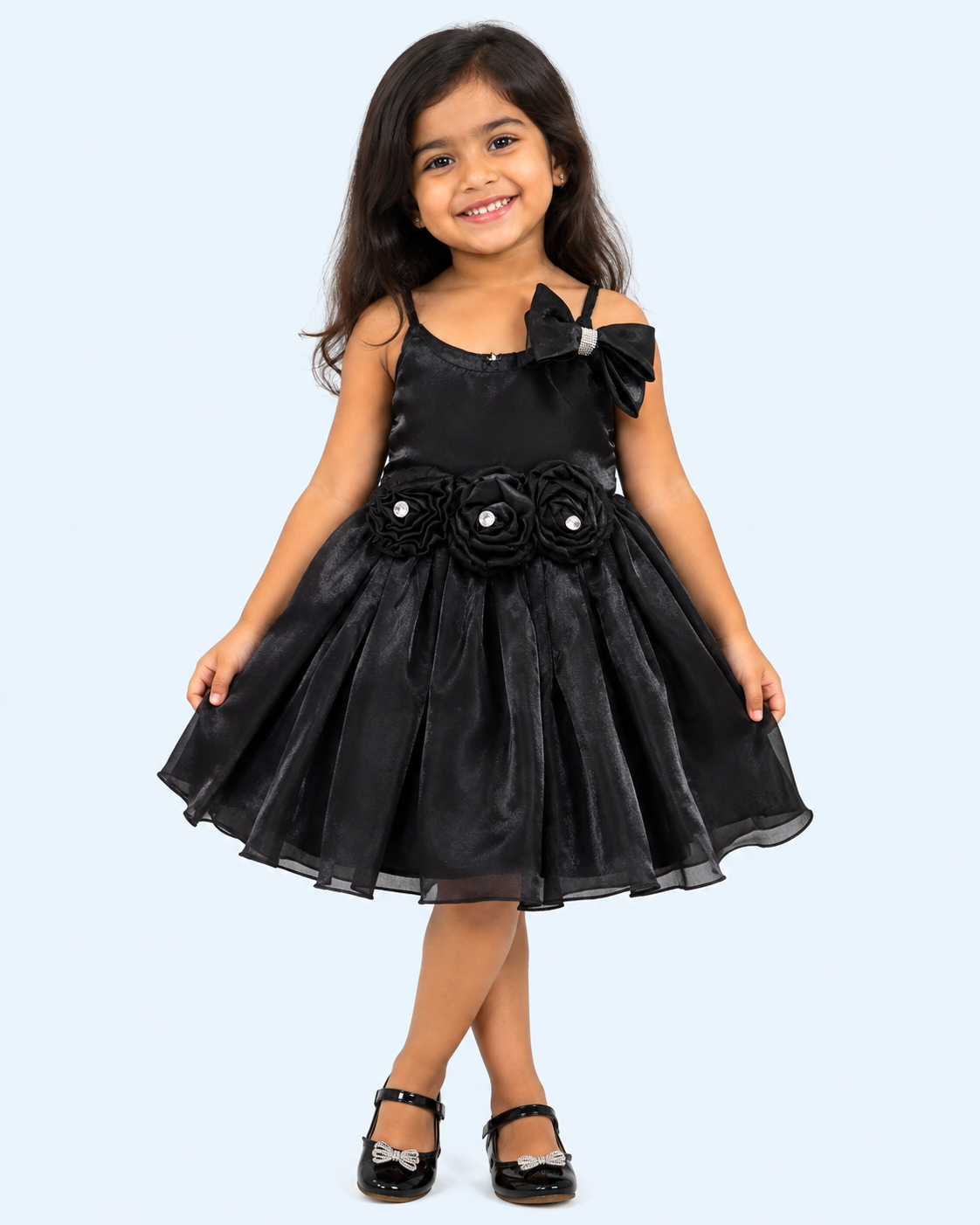 Midnight Rose Girls Party Dress