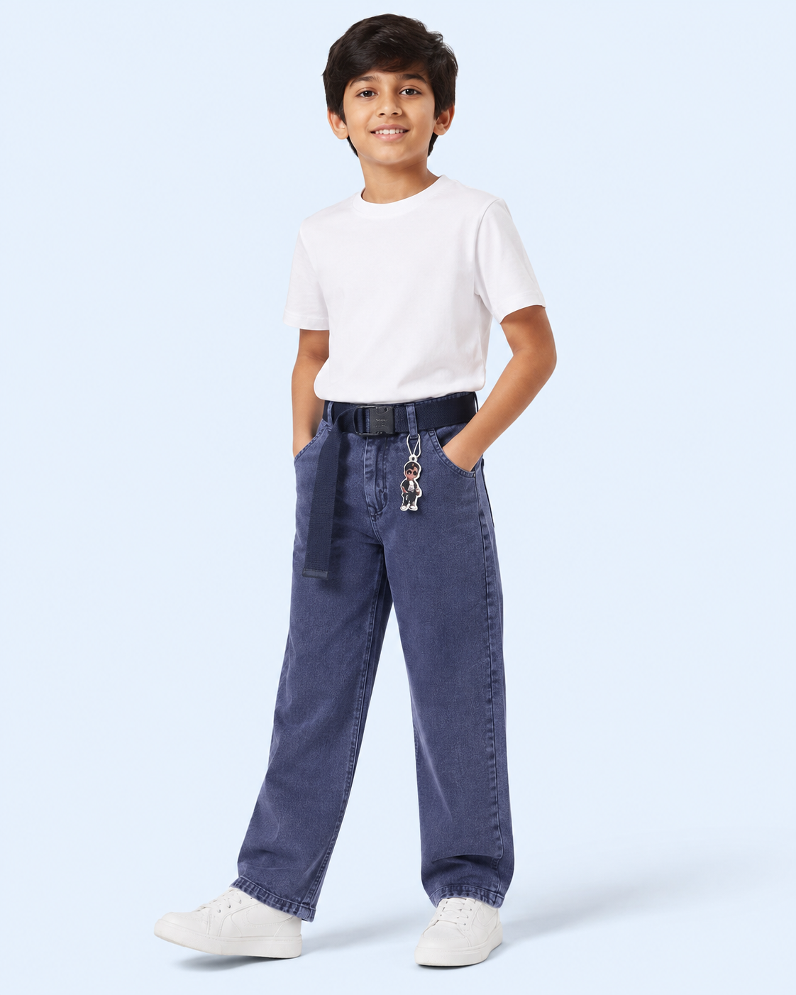 Boys Baggy Jeans - Blue Kick-4702