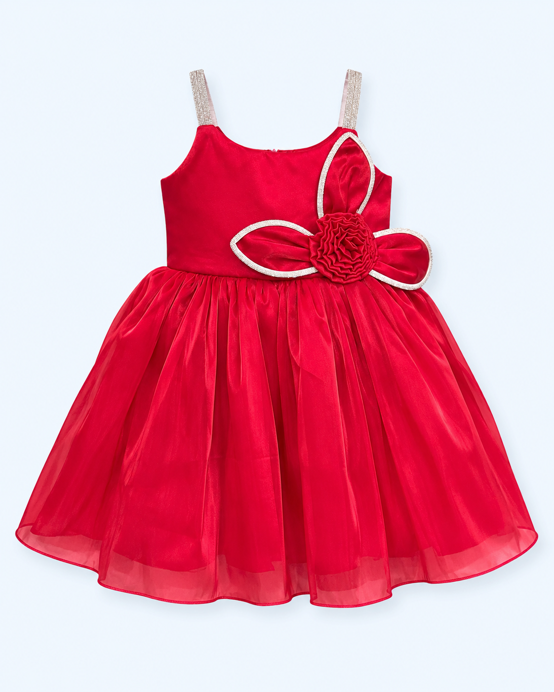 Ruby Bloom Crystal-Strap Party Frock