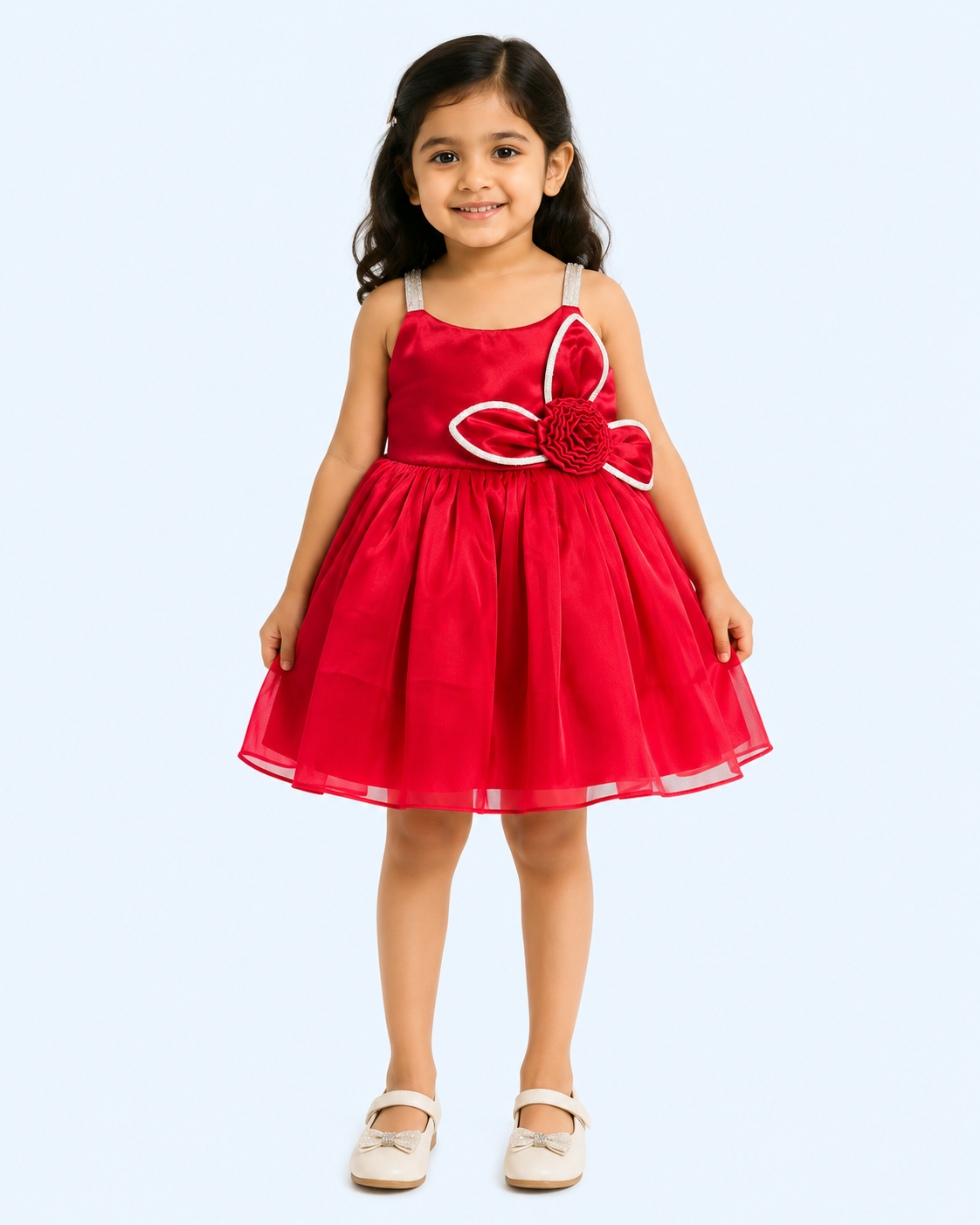 Ruby Bloom Crystal-Strap Party Frock