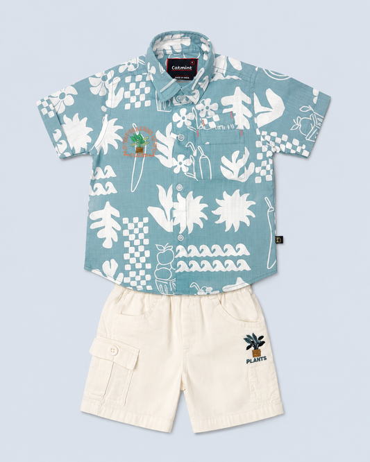 Tropical Breeze Boys Cargo Co-ord Set