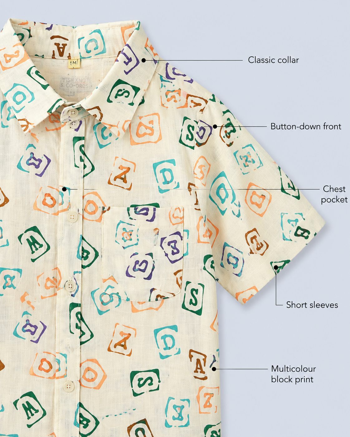 Alphabet Splash Summer Co-ord Set - CTM/COD/2197