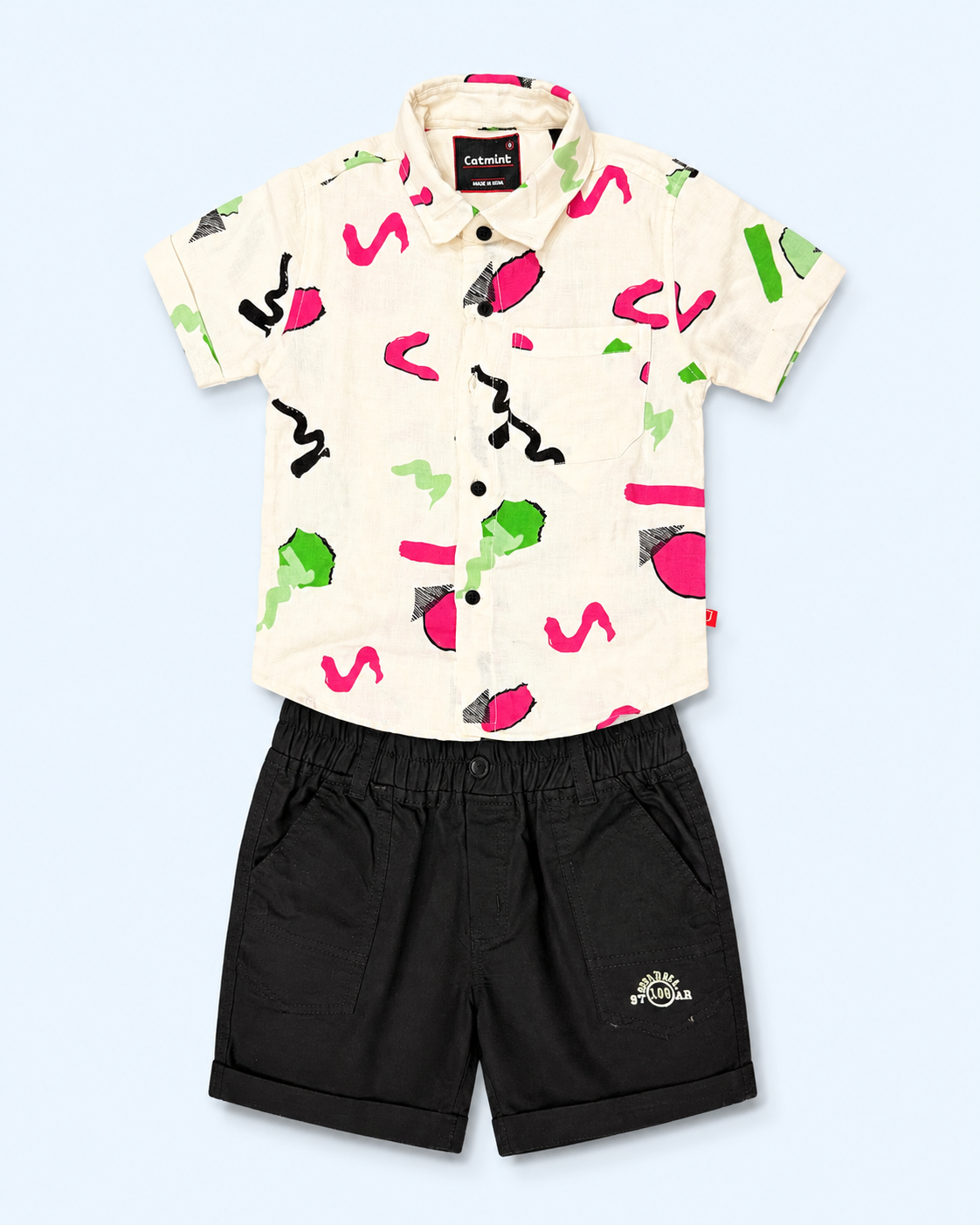 Abstract Splash Boys Casual Set - CTM/2275