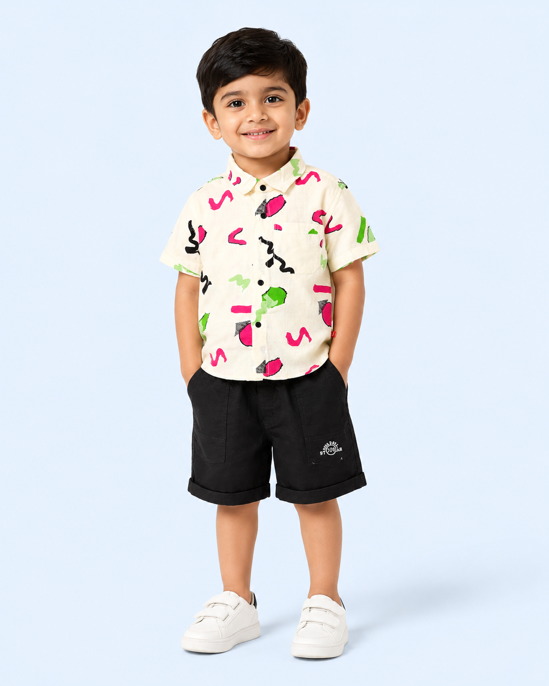 Abstract Splash Boys Casual Set - CTM/2275