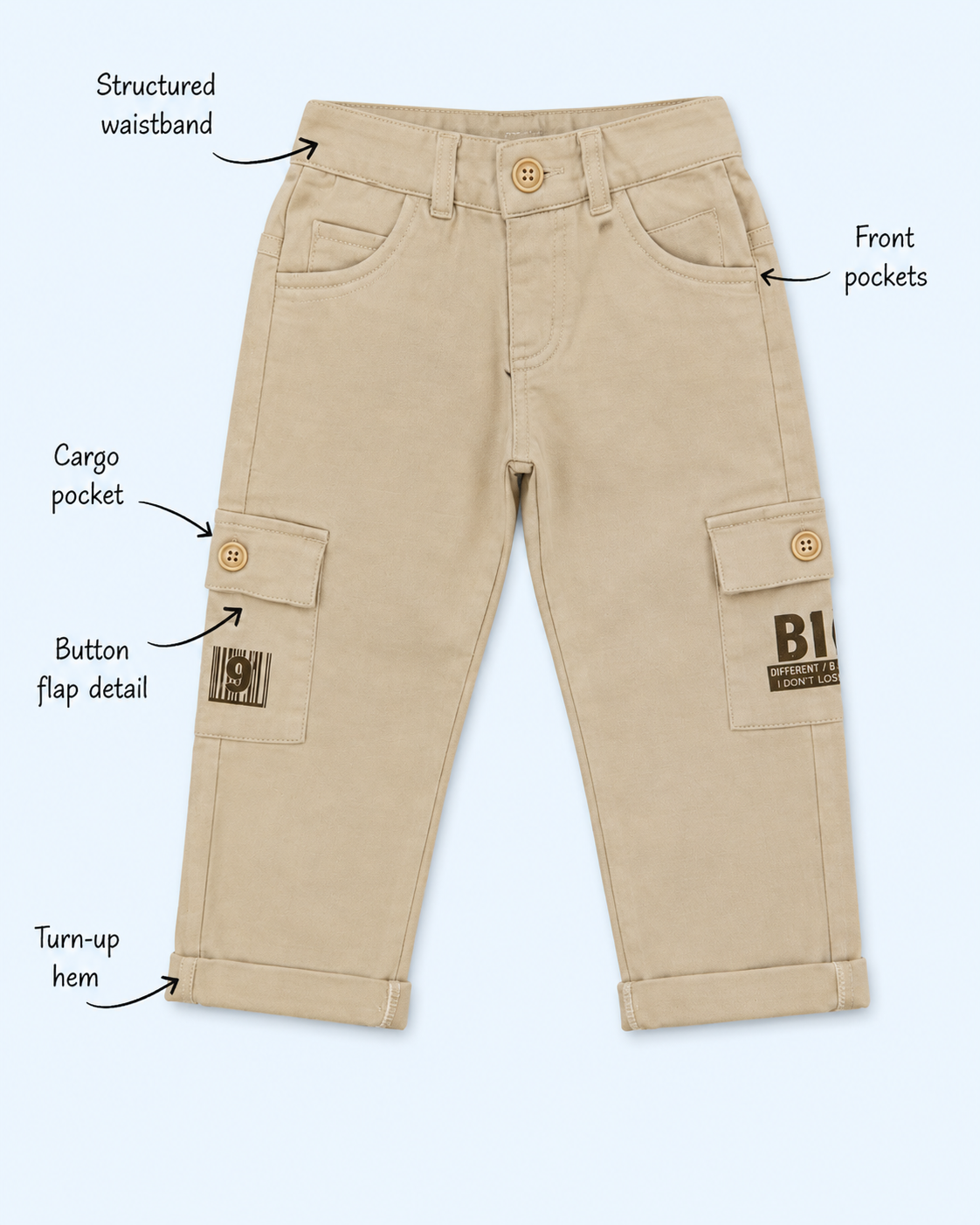 Olive Edge Boys’ 3-Piece Cargo Jacket Set -FNB-9043