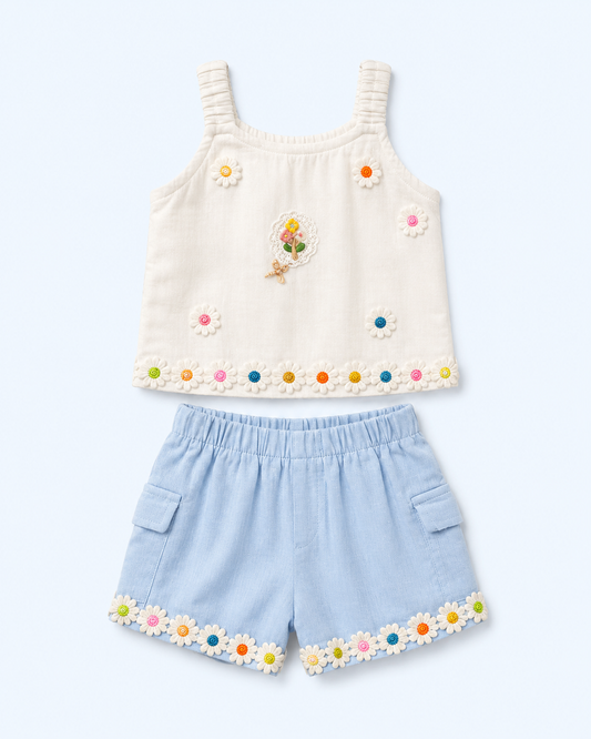 Wavy Daisy Breeze Co-ord Set