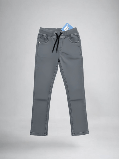 Super-stretch SoftGrip Relax Fit Unisex Denim Pants - Grey