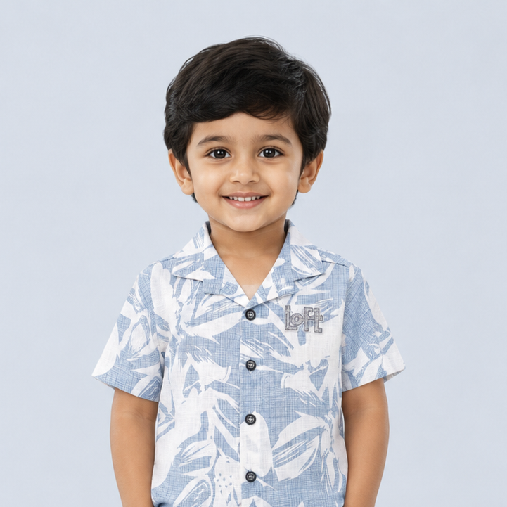 Bluehaven Tropic Boys 2-Piece Cargo Set – Powder Blue 7673