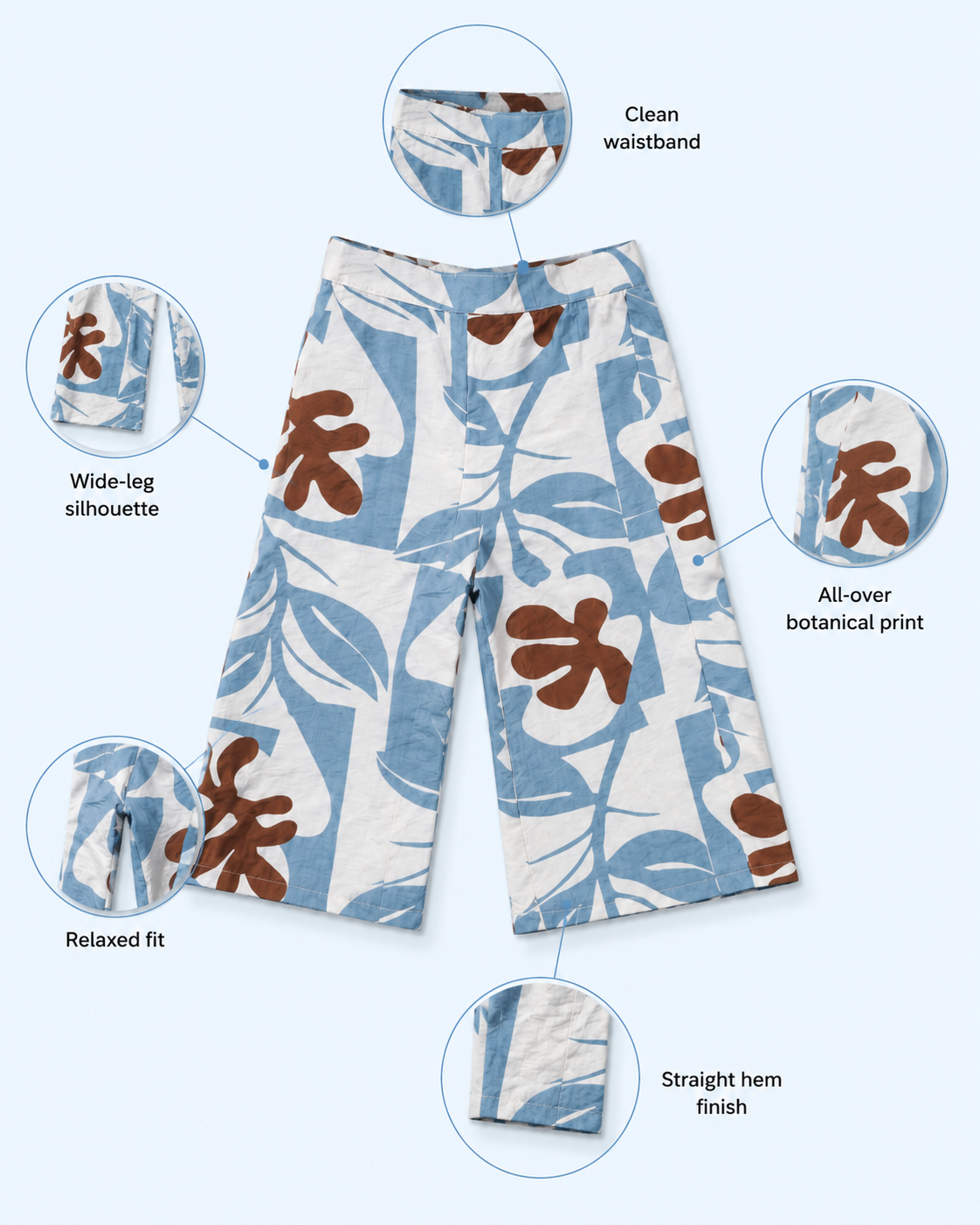 Blue Terra Bloom Girls Co-Ord Set 8082