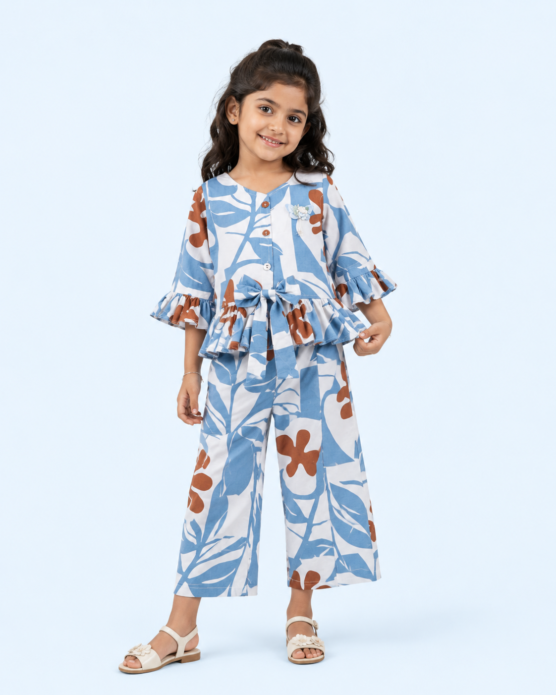Blue Terra Bloom Girls Co-Ord Set 8082