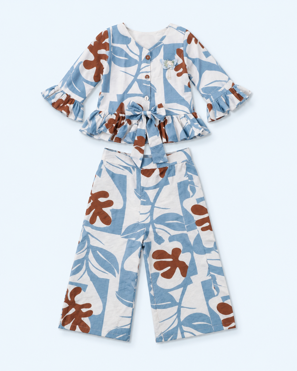 Blue Terra Bloom Girls Co-Ord Set 8082